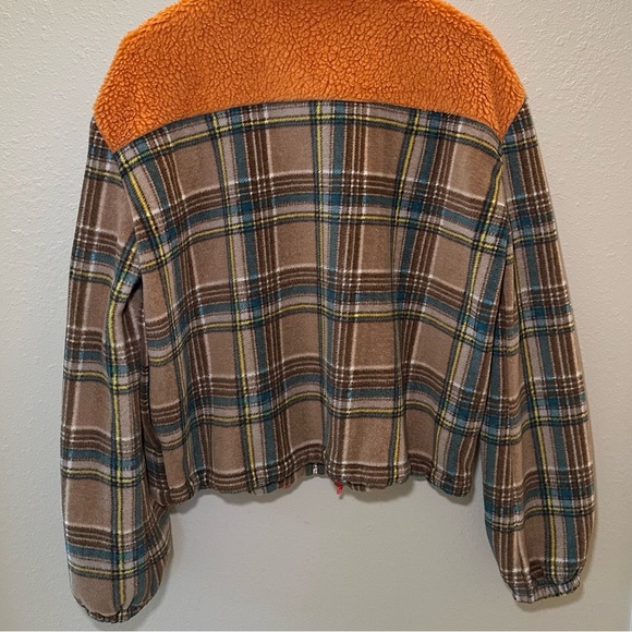 Linda 2.0 Brown Plaid Fleece Jacket - Picture 8 of 10